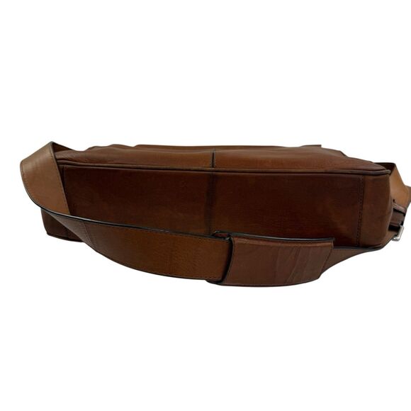 Frye Oliver Leather Messenger Bag Work School Travel Computer Laptop - Picture 7 of 16